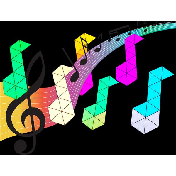 Smart Wifi Control LED Holiday Lights RGB Smart Triangle LED Light Panel For Living Room