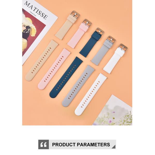 Custom Quick Release Silicone Rubber Watch Strap With 5 Colors