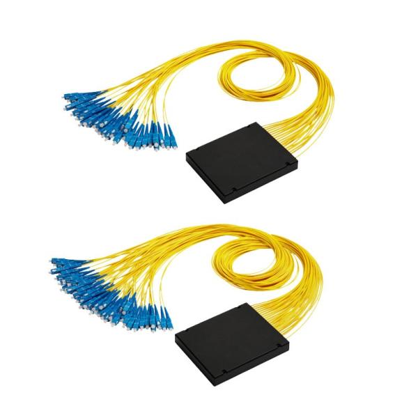Customized yellow FTB ABS Fiber splitter ABS box apc fiber optic pigtail