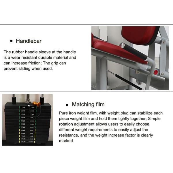 Seated Matrix Leg Extension Machine With Customized Weight Stack