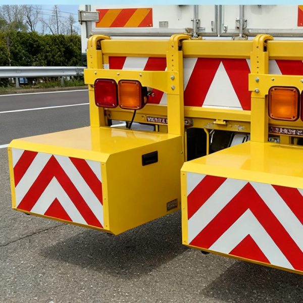 Movable Truck Mounted Attenuator installed on maintenance vehicle