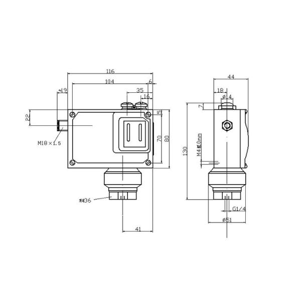 TL0202 Pressure Switch Medium Pressure Adjustable Pressure Controller