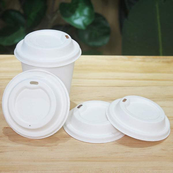 80mm Compostable Biodegradable Coffee Cup Lids SGS CE