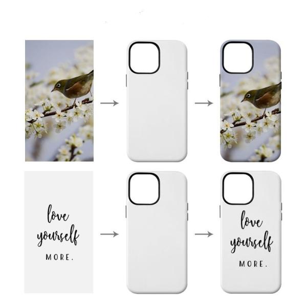 Dual Layer 3D Sublimation Tough Phone Case For Iphone 12