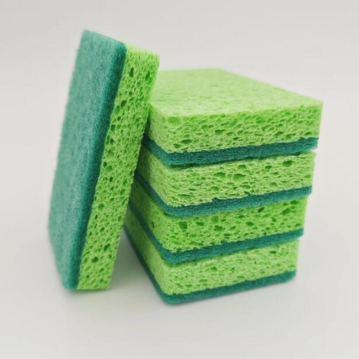 Sponge absorbing liquid demonstration