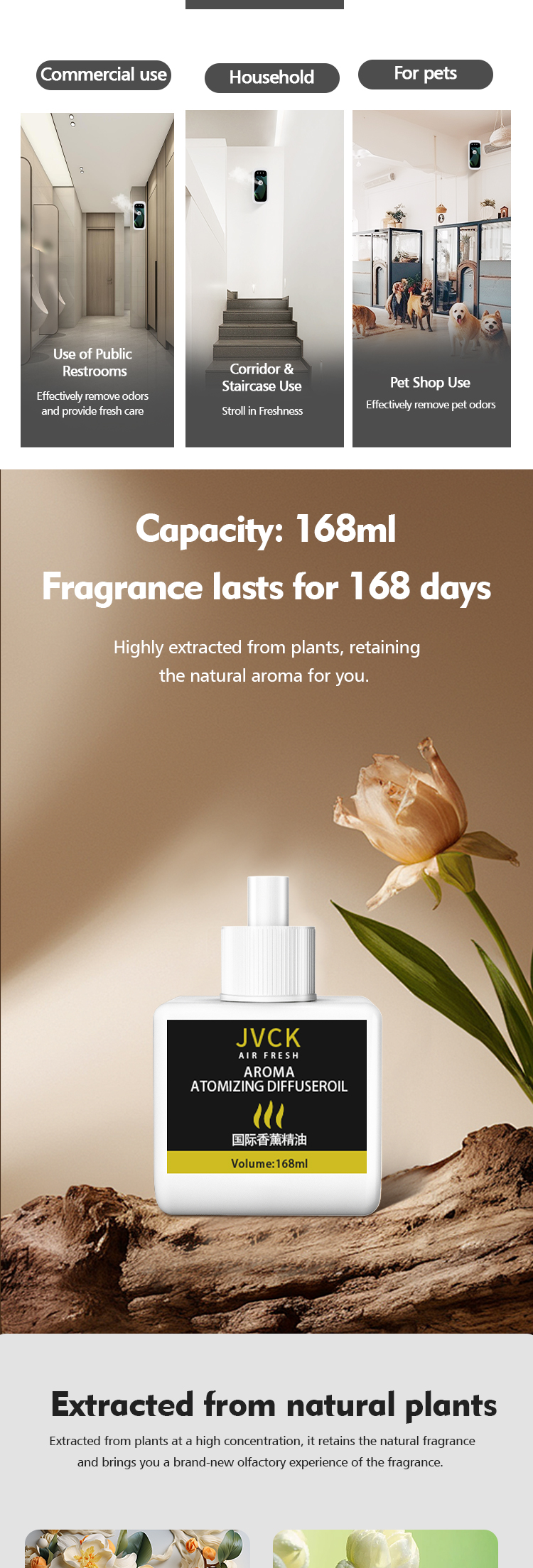 Commercial Hotel SPA Aroma Diffusers 168ML Eco Friendly Aromatherapy Diffuser Electric