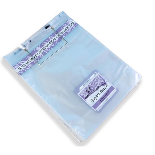 Custom Bopp Clear Wicketed Bags Recyclable Bakery Bread Packaging Bag