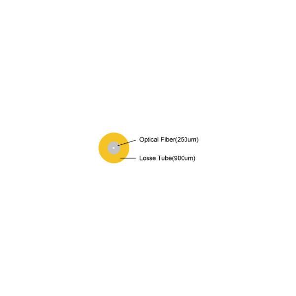 0.9mm E2000 Fiber Pigtail Patch Cord With LSZH Yellow Jacket