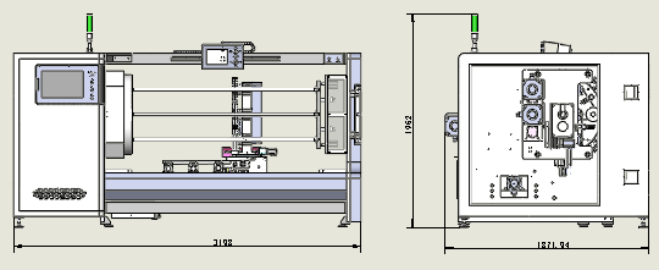 Six Axis Automatic Cutter Machine PLC Touch Screen Masking Tape Slitting Machine Full Tension Control