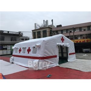 Quality Air Tight Tarpaulin Inflatable Medical Military Tent For Shelter for sale