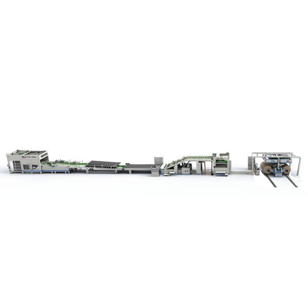 Inline Single Facer Corrugated Litho Laminating Machine With Precise Laminating Accuracy And High Speed Roll Feeding For Packaging