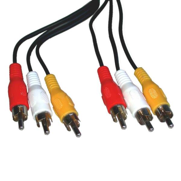 3.5mm to 2rca av audio cable 6FT