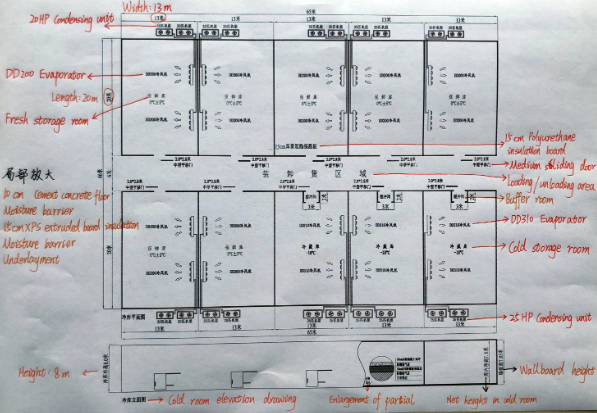 Customization Cold Room Walk In Freezer For Cooling System Refrigeration cooler