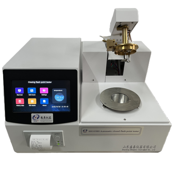 Engine Oil Closed Flash Point Instrument RT ~ 370℃ Fully Automatic ASTM D93