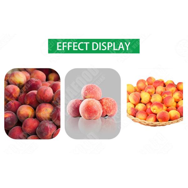 Peach Cleaning Drying Machine Vegetable Cutter And Washing Machine Line