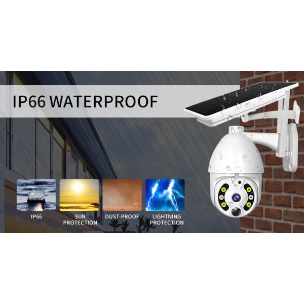 4G Solar Powered Camera Two Way Audio 1080P PTZ Solar CCTV Wifi Camera Cloud Storage