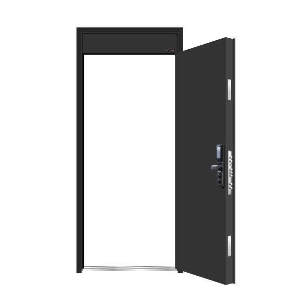 Modern Optional Handle Steel Security Entry Door for Front Entry