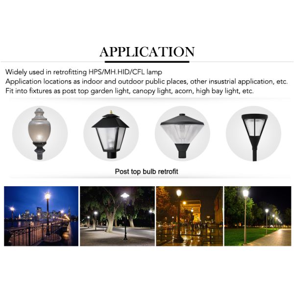 Waterproof Pyramidal 40W E26 Led Corn Bulb UL DLC Listed High Brightness