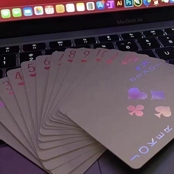 54 Cards Per Deck Custom Invisible Perspective Card Game Printing Glossy / Matte Lamination