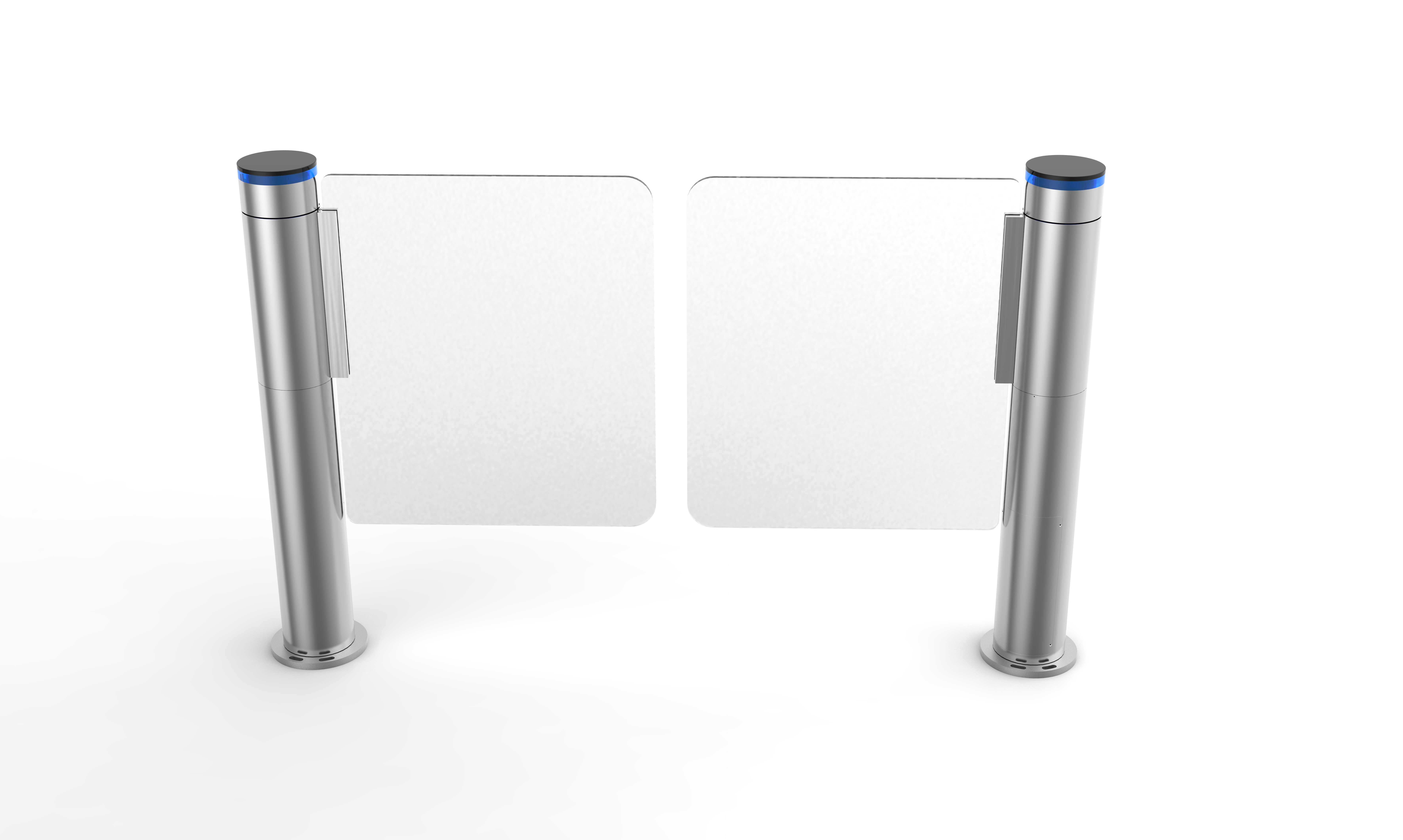 141mm Cylindrical Swing Speed Gate Turnstile Automatic Rapid Access Door Security Barrier System