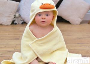 Quality Cute Duck Bath Towel , Kids Baby Bath Towel With Hood Various Colors for sale