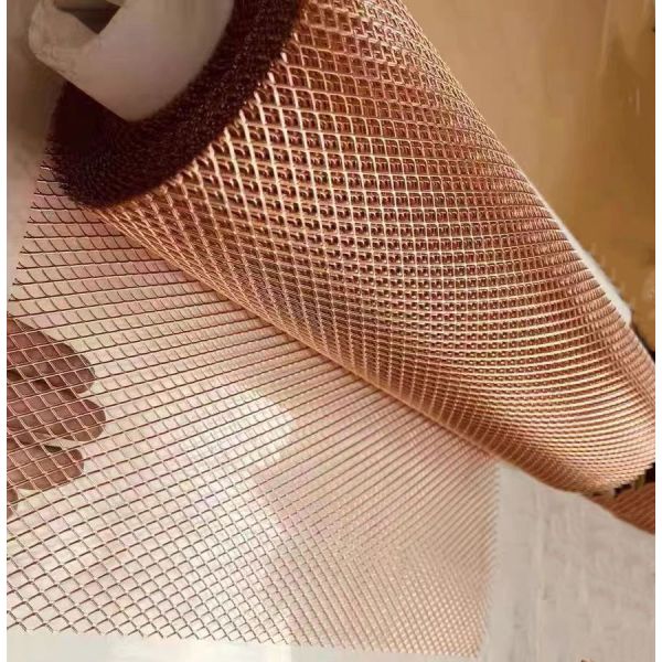 Home Appliance Battery Expanded Copper Mesh Sheet With High Electrical