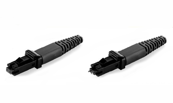 2.0mm 3.0mm Optic Fiber Cable Connector MTRJ Duplex Connector Black