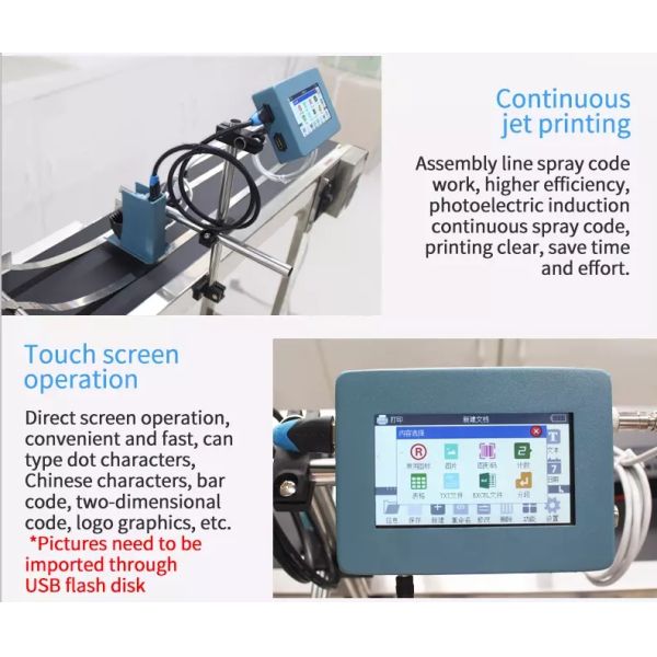 Continuous Expiry Date TIJ Printing Machine The Ultimate Solution for Flatbed Coding