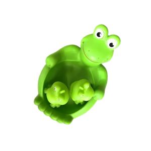 Quality Soft Lovely Animal Water Play Baby Bath Toys Mini 3 Frog Set Custom Pattern for sale