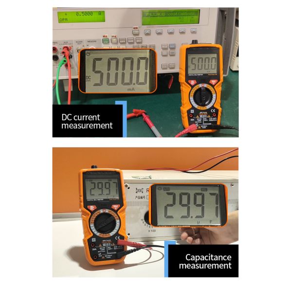 True RMS Digital Multimeter Comprehensive Measurement with Temperature, Capacitance, Frequency, High Safety Device