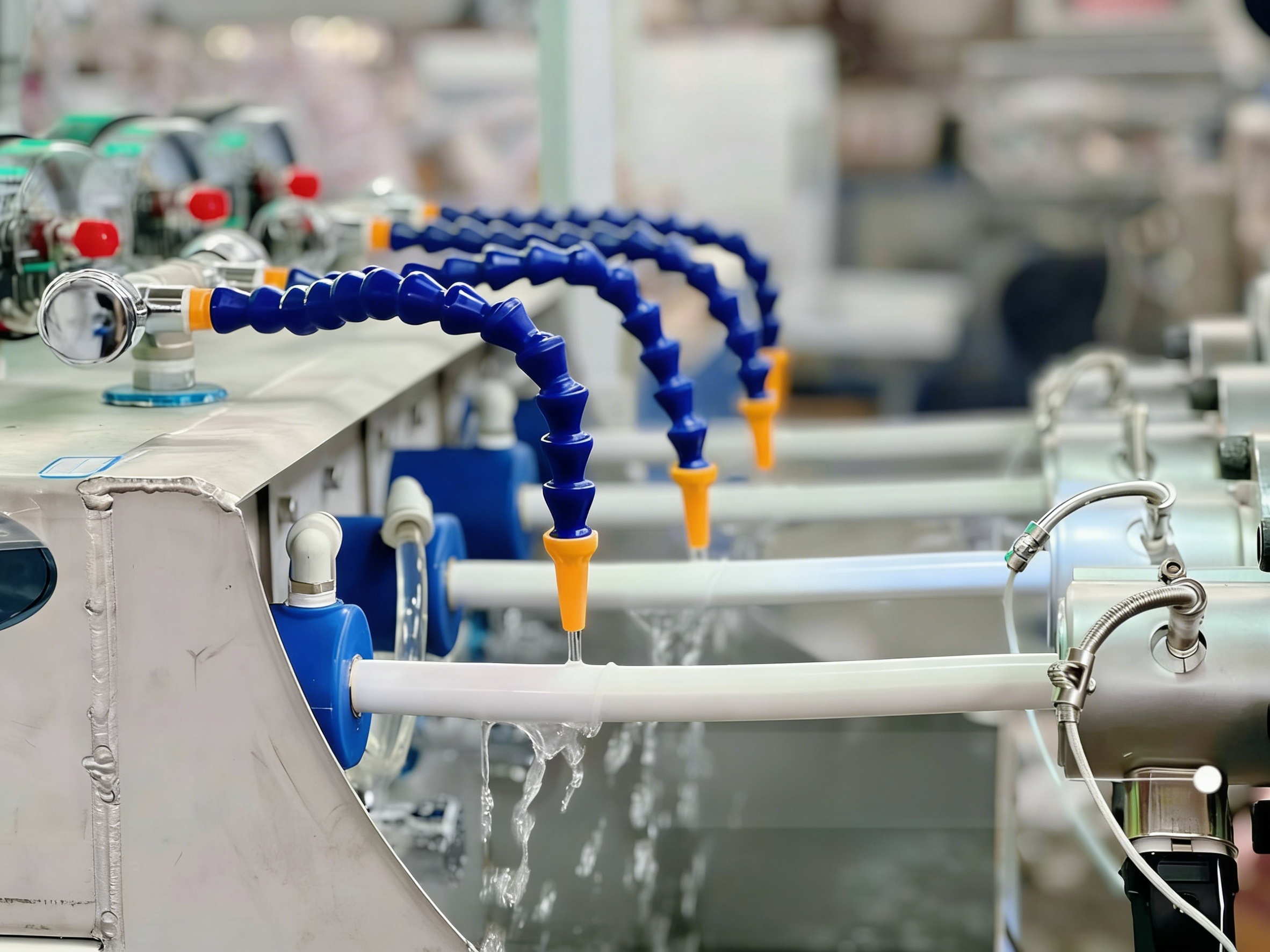 Four Strand PVC Pipe Making Machine with High Compression Resistance Conical Twin Screw and Four Cavity Die Head