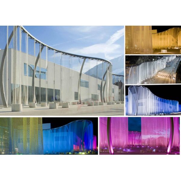 Welded Type Metal Ring Mesh For Architecture Decoration