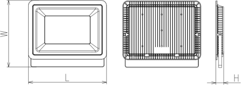 400W LED Flood Light Waterproof IP65 Without Sensor Commercial