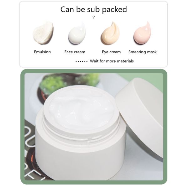 PCR Material PP Cream Jar 50g 100g Lightweight Replaceable