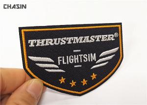 China Airline Uniform Clothing Embroidery Patches / Custom Embroidered Iron On Patches on sale