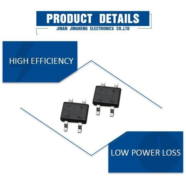 Structure Gpp Chip MB10s 1A 1000V Glass Passivated Bridge Rectifier with Mbs Package