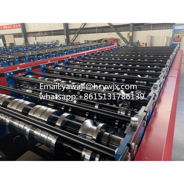 Double Deck Roll Forming Machinec With PPGI / GI Material Type And 5.5 5.5KW Total Power