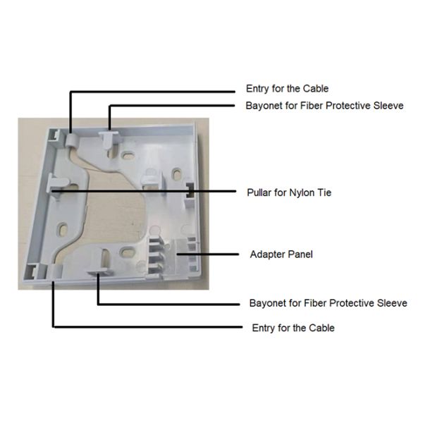 DA-FDB-1A-A-8 1port Fiber Wall Socket