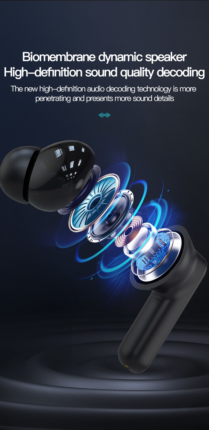 Two Way Smart Translation Earphones Wireless AI Simultaneous Interpretation Headsets