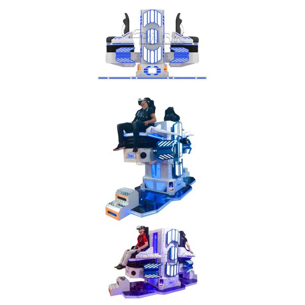 Thrilling Experience 9d Two Seats Vr Slide Arcade Simulator Machine With Touch Screen