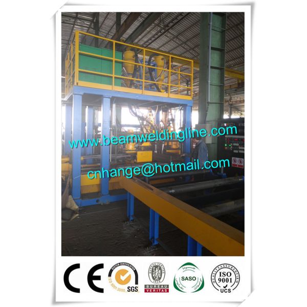 H Beam Welding Line , Horizontal Welding Machine For H Beam