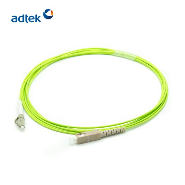 LC / APC To SC / APC Simplex Multimode Fiber Patch Cable 0.9mm 2.0mm 3.0mm