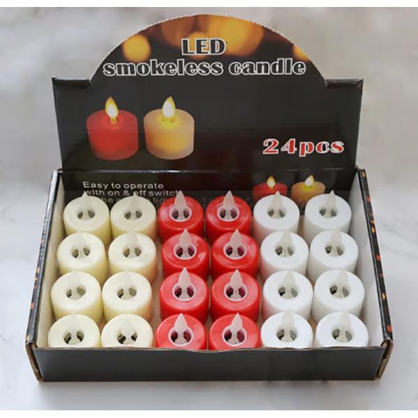 Remote Control Rechargeable LED Tea Light Candles with Warm Flickering Effect for Home Decor