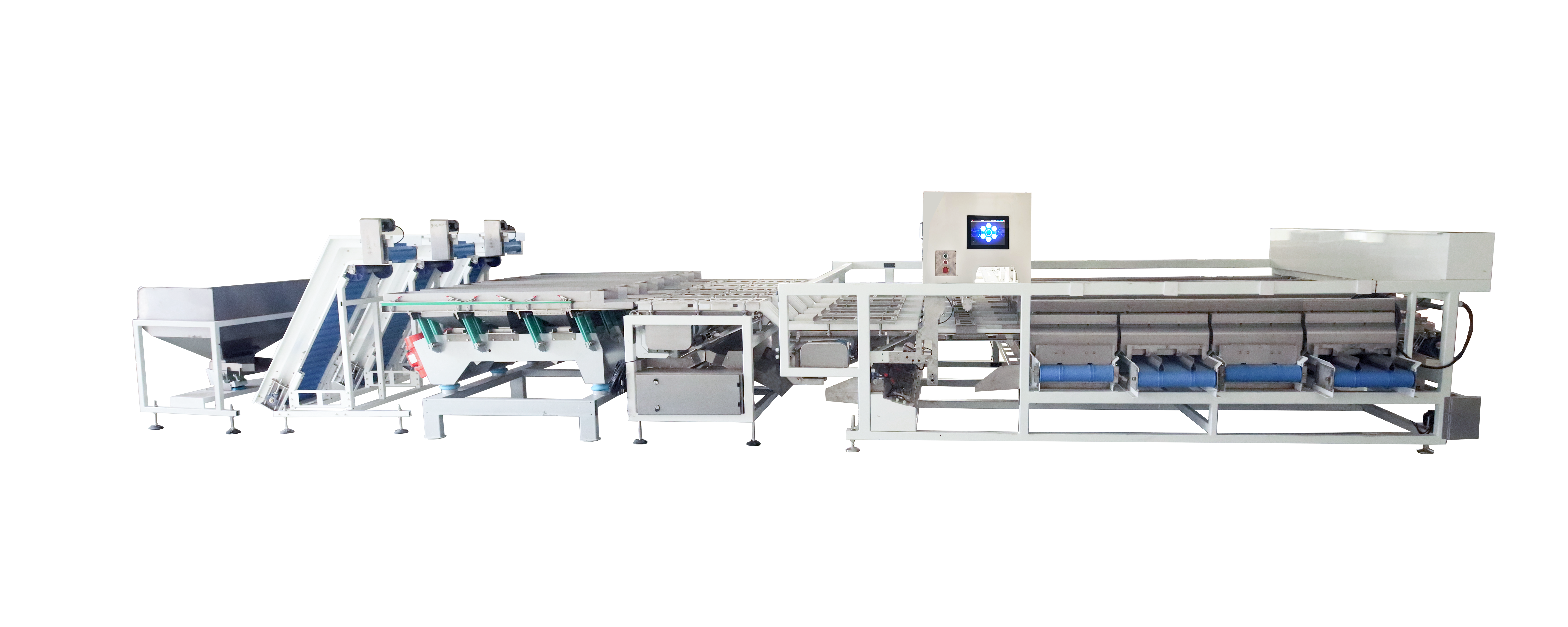 Industrial High Speed Walnut Kernel Sorting System Multi-Dimensional Recognition Precision Servo Drive Automatic Nut Separator