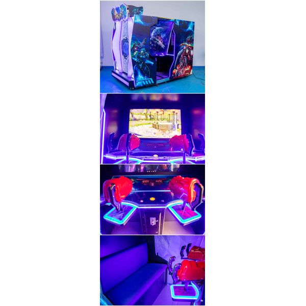 4D Aliens Swarm Arcade Game 2 Player Big Simulating Machine