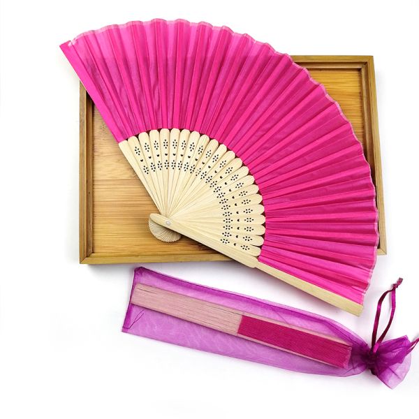 Customized Logo Bamboo Folding Hand Fan Leopard Print Pattern Sublimation Technique for Wedding Dancing Clack Bamboo Crafts