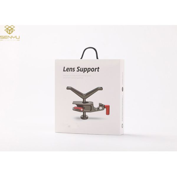 Environmental White Lens Support Paper Box Packaging For Camera Parts
