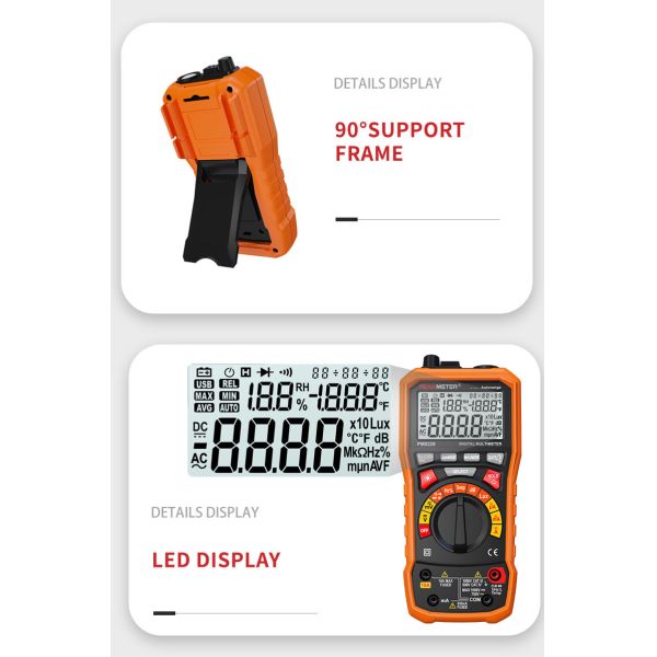 Digital Multimeter, Instrument AC/DC DCA ACV ACC Capacitance Resistance
