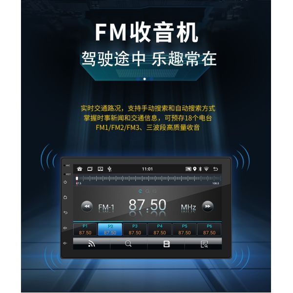 Creatall 7/9/10 Inch All-In-One Android GPS Navigation for Bluetooth Central Control Large Dashboard Reversing Player CarPlay