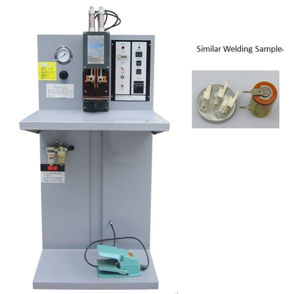 Capacitor Discharge Table Double Spot Welding Machine For Battery Tab